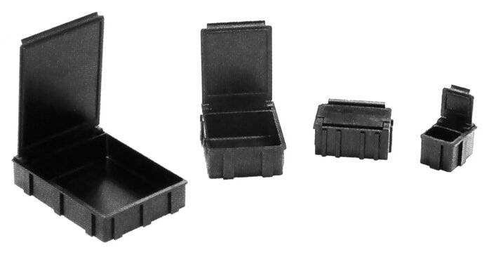 SMD-Klappbox,mit schwarzem Deckel, 68x57x15 mm-0
