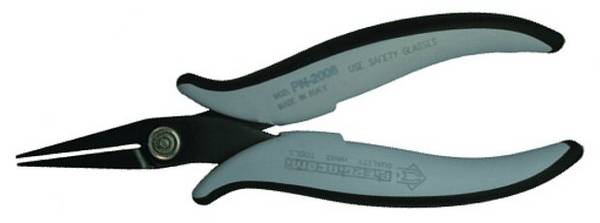 ESD Spitzzange, glatt/flach, 160 mm