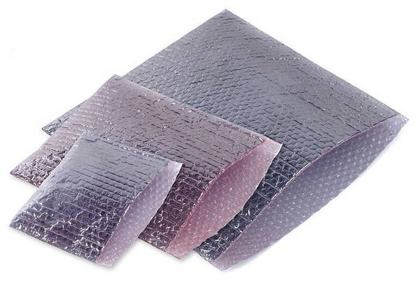 ESD-Luftpolstertasche mit Klappe, rosa, abschirmend, 345 x 300 mm
