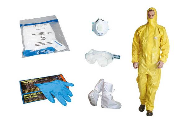 Infektionsschutzset TOP PLUS, Bioschutzstufe 2+3, Größe M
