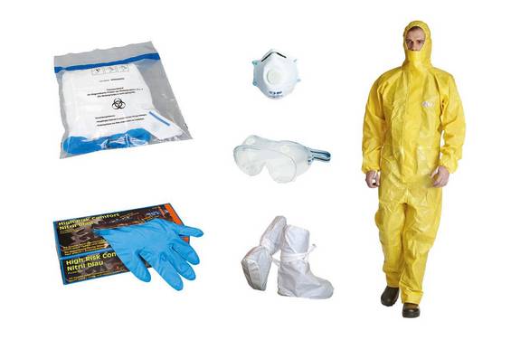 Infektionsschutzset TOP PLUS, Bioschutzstufe 2+3, Größe M
