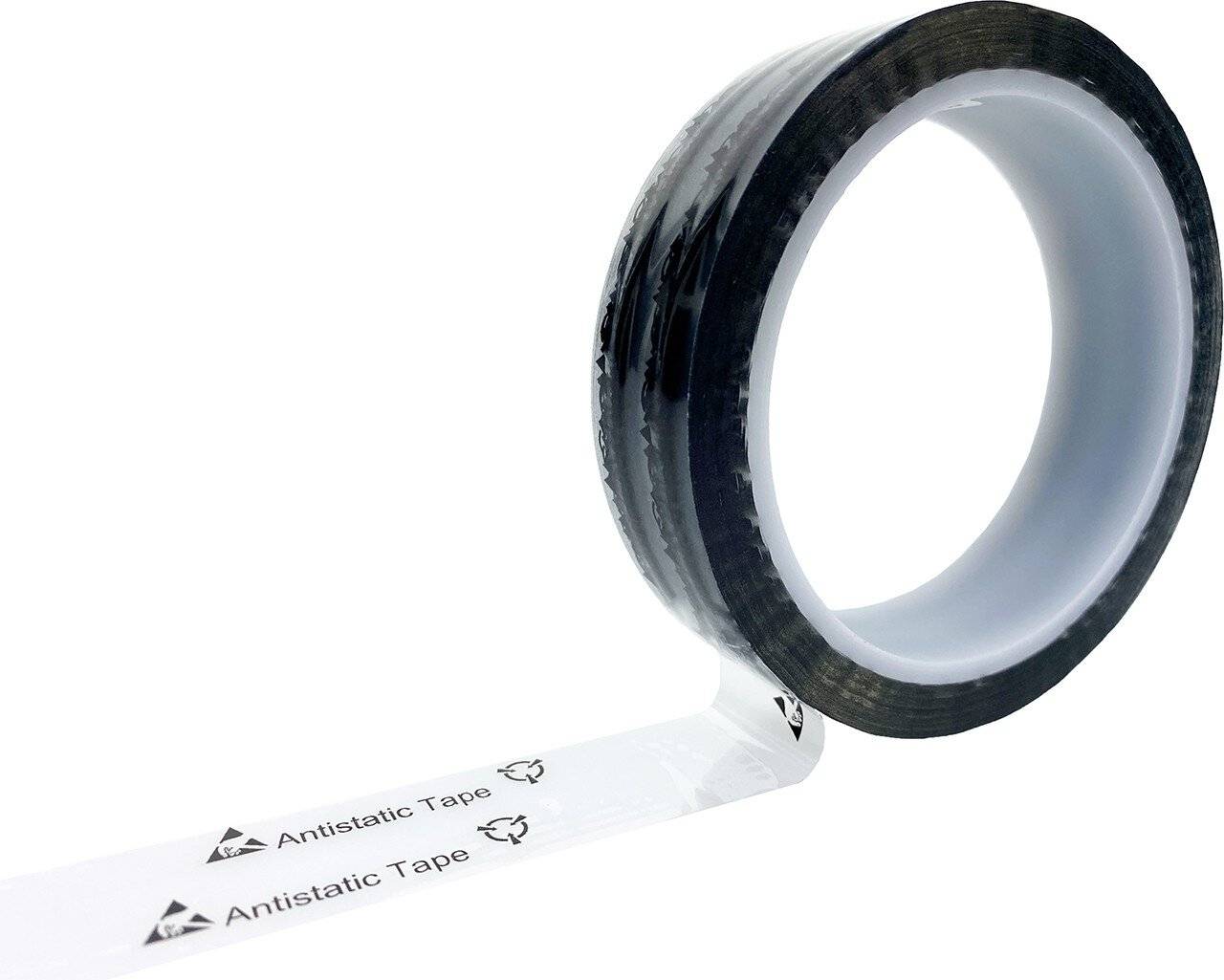 ESD-Klebeband mit ESD-Warnsymbol, transparent, 24mm, 36m-0