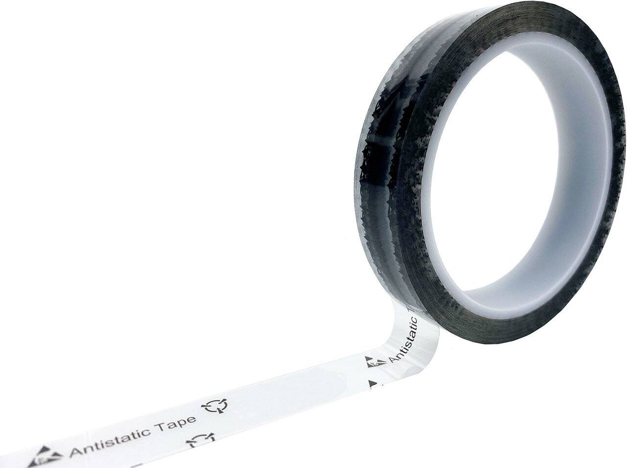 ESD-Klebeband mit ESD-Warnsymbol, transparent, 18mm, 36m-0