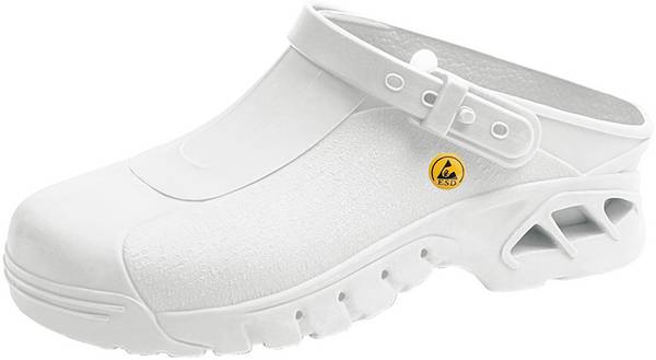 ESD Clogs weiß, autoklavierbar, Größe 37/38