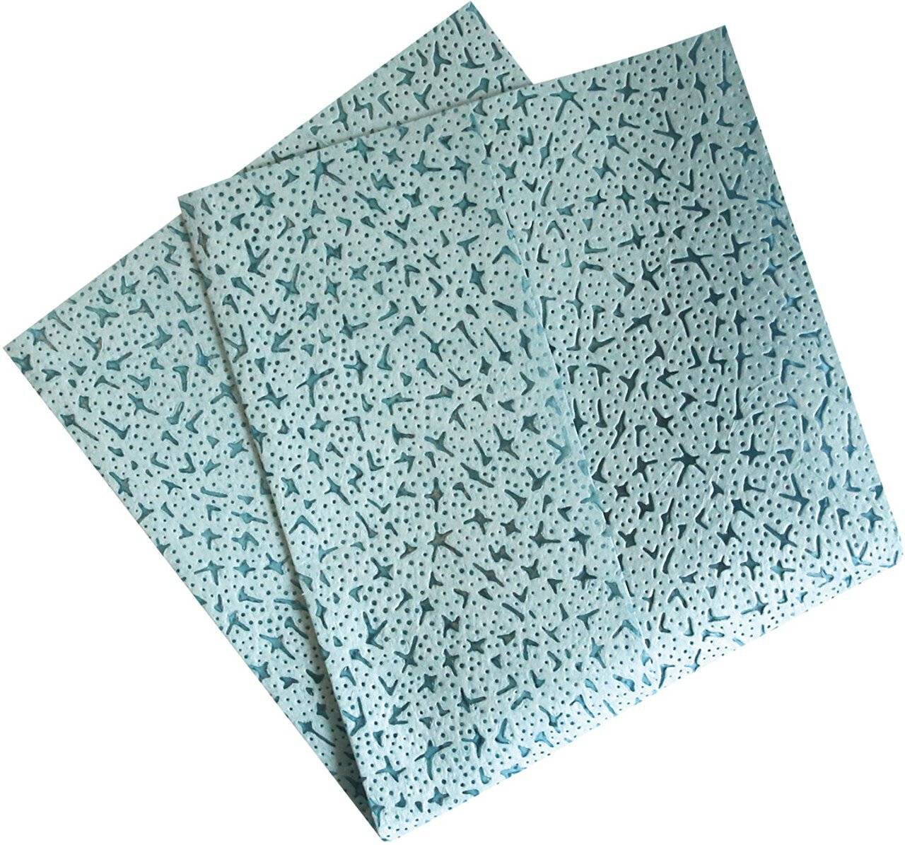 HygoClean Industrietuch, gelegt, türkis , 32x36cm 1-lagig, 100% Polypropylen, fusselarm-0
