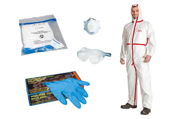 Infektionsschutzset BASIC, Bioschutzstufe 1+2, Größe XXL