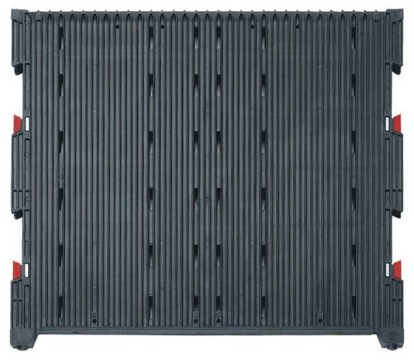 ESD-Stegwand Leiterplatten-Magazin 300, mit Bohrung für Nutzensperre