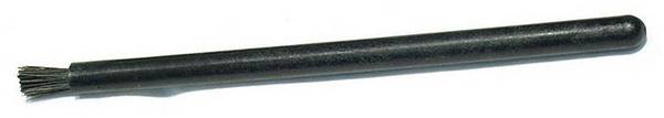 ESD Flachbürste hart, schwarze Naturborsten 6 mm, leitfähig