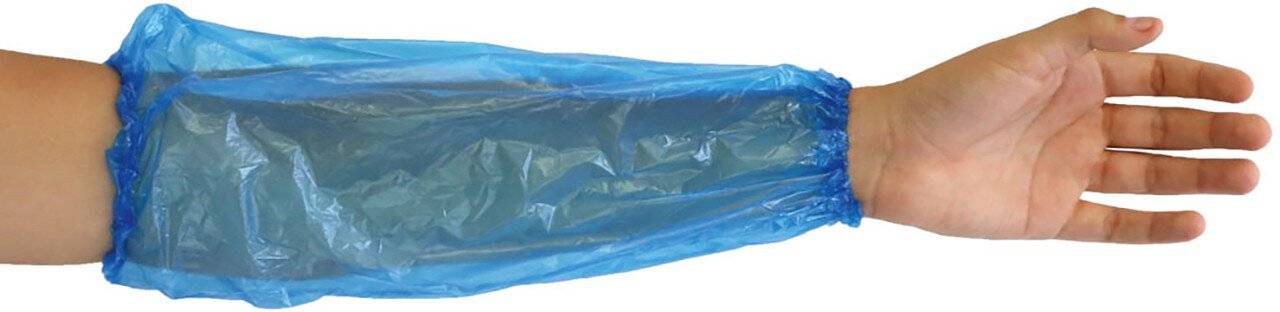 Hygonorm Schutzärmel "Light" PE, blau 20my, 40cm, VPE: 100 Stück-0
