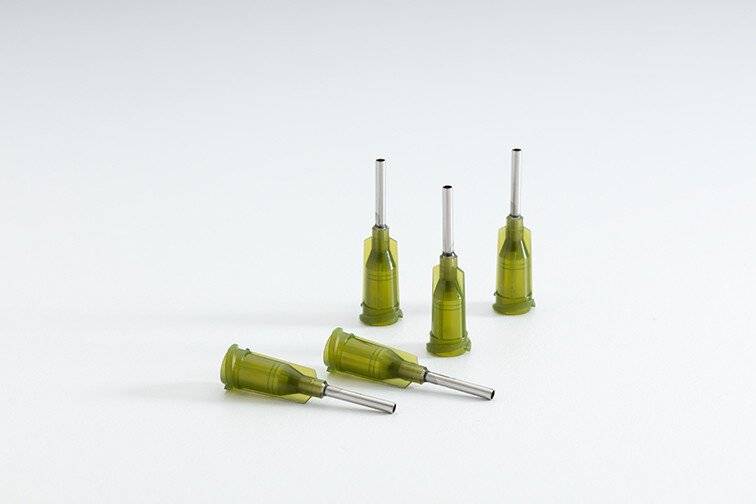 Dosiernadel 0,5", gerade, Gauge 14, oliv, gerade