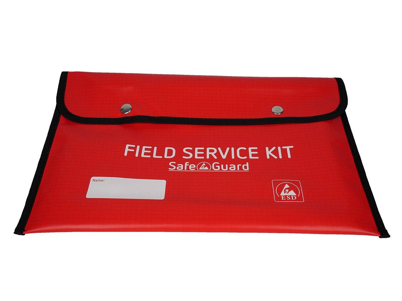 ESD-FIELD SERVICE KIT, ESD-Arbeitsmatte 610 x 610mm, Vinyl, 4 Druckknopfe, rot-0