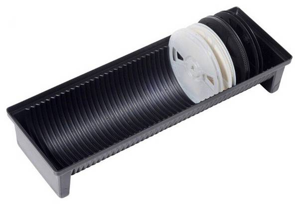 ESD-SMD Spulenständer, 42 Rollen, Spulendurchmesser 180 mm, 600 x 200 x 100 mm