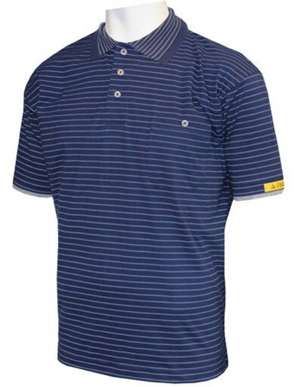 ESD-Poloshirt CONDUCTEX Herren, dunkelblau Brusttasche, S