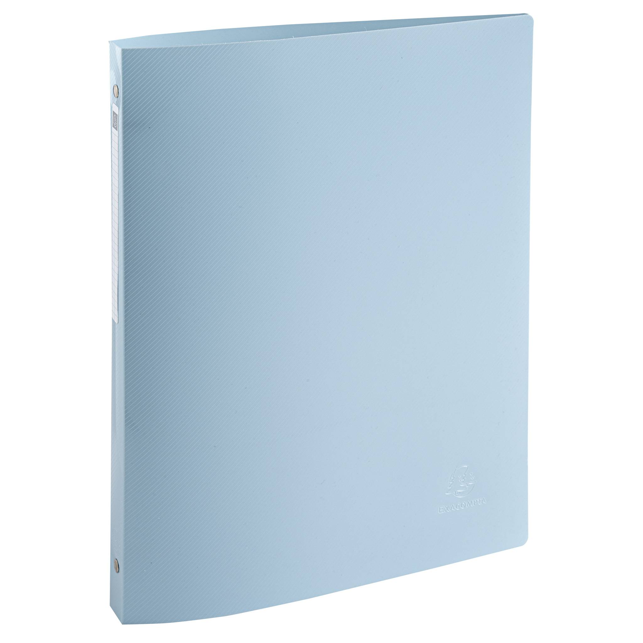 Exacompta 20x Ringhefter A4 + 4 Ringen 15mm Recycling-PP BeeBlue sortiert 51110E-3