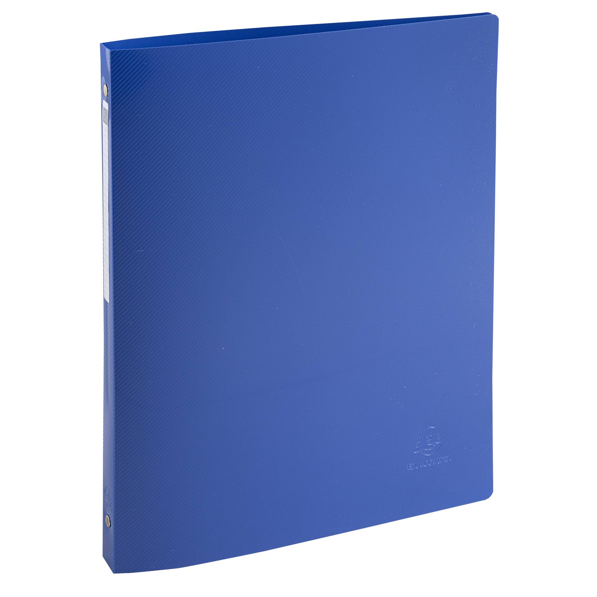 Exacompta 20x Ringhefter A4 + 4 Ringen 15mm Recycling-PP BeeBlue sortiert 51110E-4