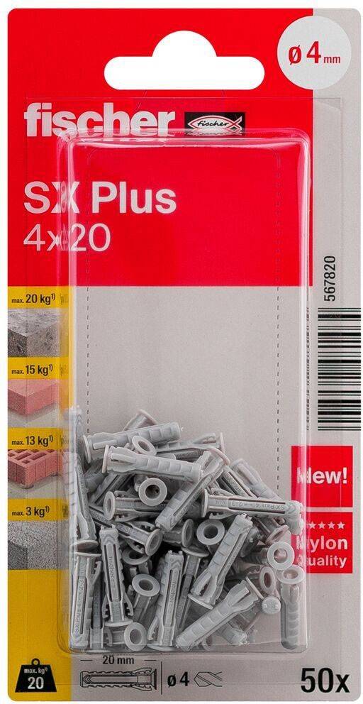Fischer Deutschl. Dübel SX Plus SXPlus4x20K(VE50-3