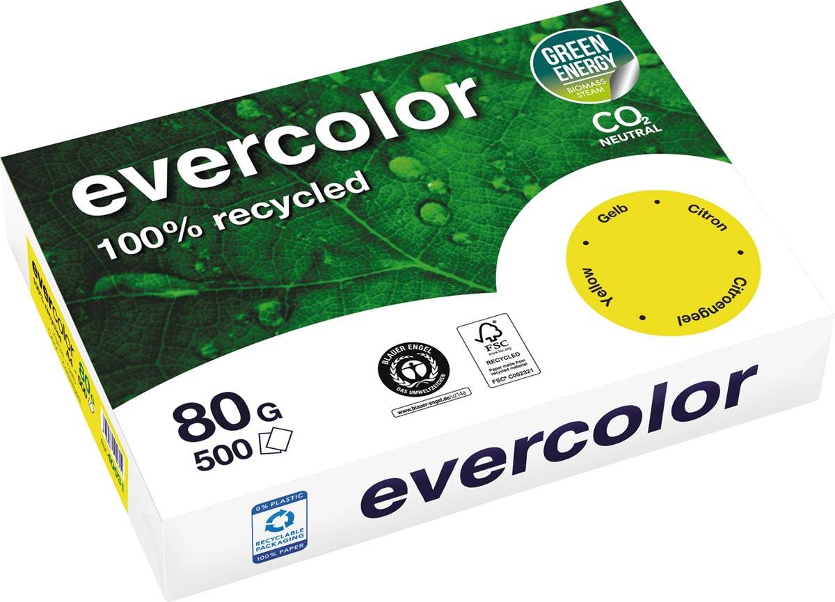 Clairefontaine Forever Evercolor - Gelb - A4 (210 x 297 mm)-0