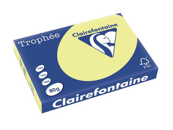 Clairefontaine Multifunktionspapier Trophée, A3, hellgelb