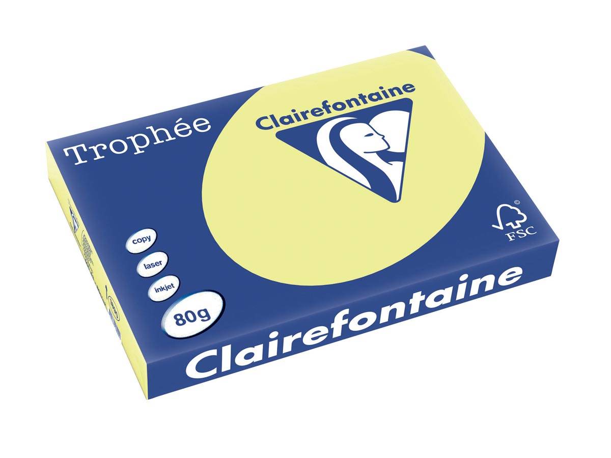 Clairefontaine Multifunktionspapier Trophée, A3, hellgelb-0