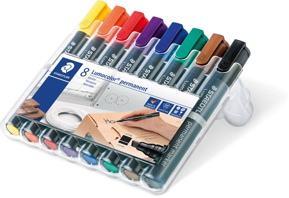 Permanentmaker Lumocolor 2-5mm sortiert 8 St./Pack. - Artikel: 304652399-1