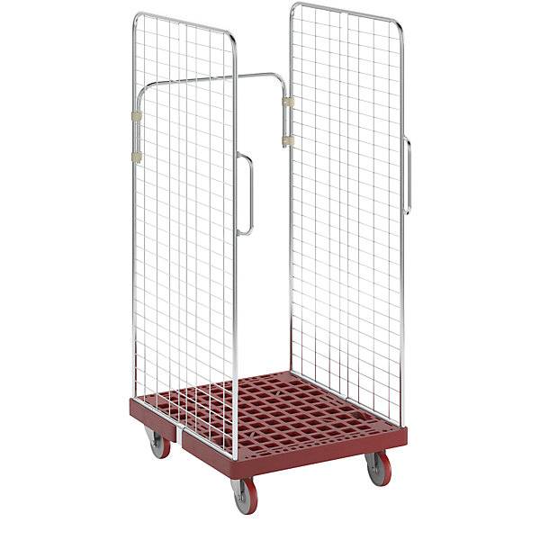 Rollbehälter 2 Seitengitter mit Sicherheitsgriffen feuerrot. ESB Engineering System Bau GmbH 66812149-1