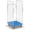 Rollbehälter 2 Seitengitter mit Sicherheitsgriffen lichtblau. ESB Engineering System Bau GmbH 66811849