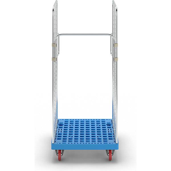 Rollbehälter 2 Seitengitter mit Sicherheitsgriffen lichtblau. ESB Engineering System Bau GmbH 66811849-3
