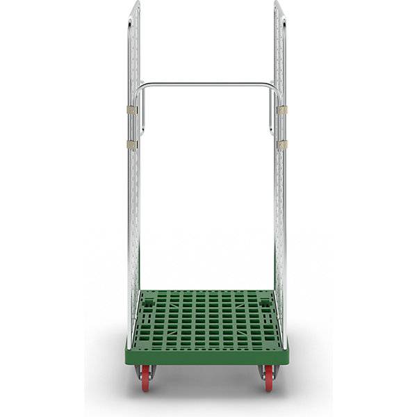 Rollbehälter 2 Seitengitter mit Sicherheitsgriffen verkehrsgrün. ESB Engineering System Bau GmbH 66811949-2