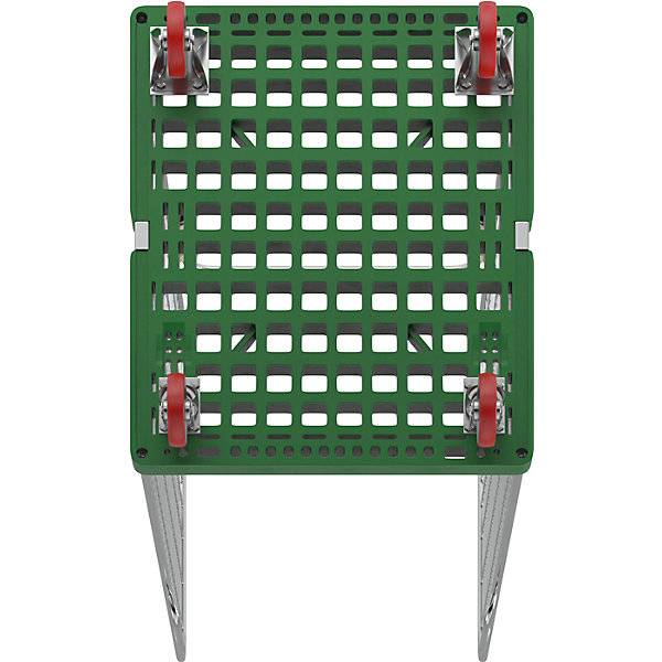 Rollbehälter 2 Seitengitter mit Sicherheitsgriffen verkehrsgrün. ESB Engineering System Bau GmbH 66811949-4
