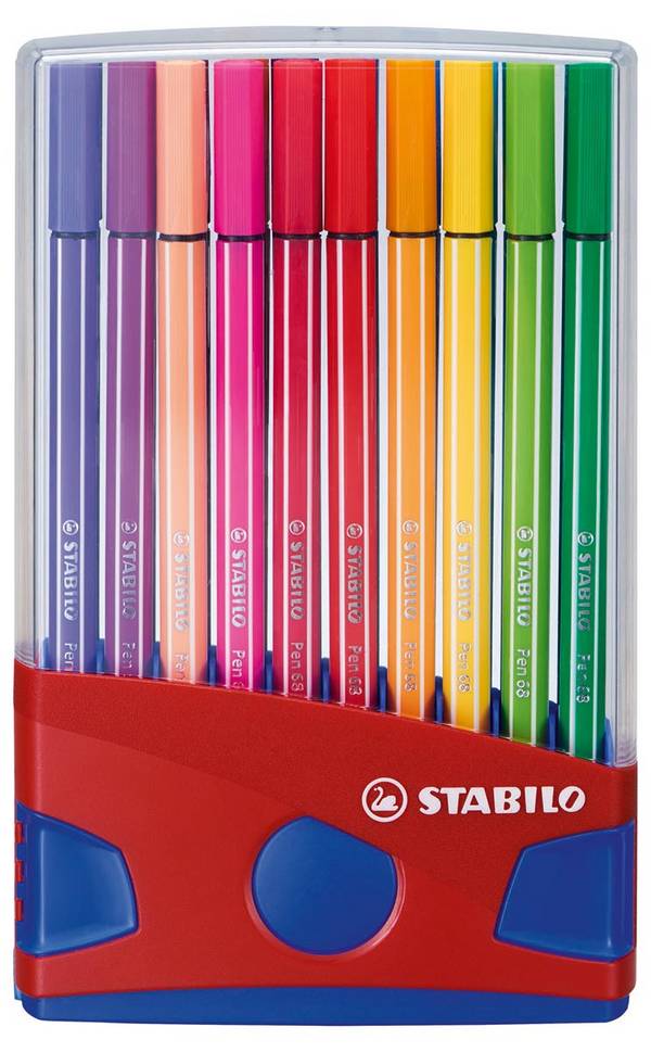 Fasermaler Pen 68 ColorParade Kunststoffbox mit 20 Stiften