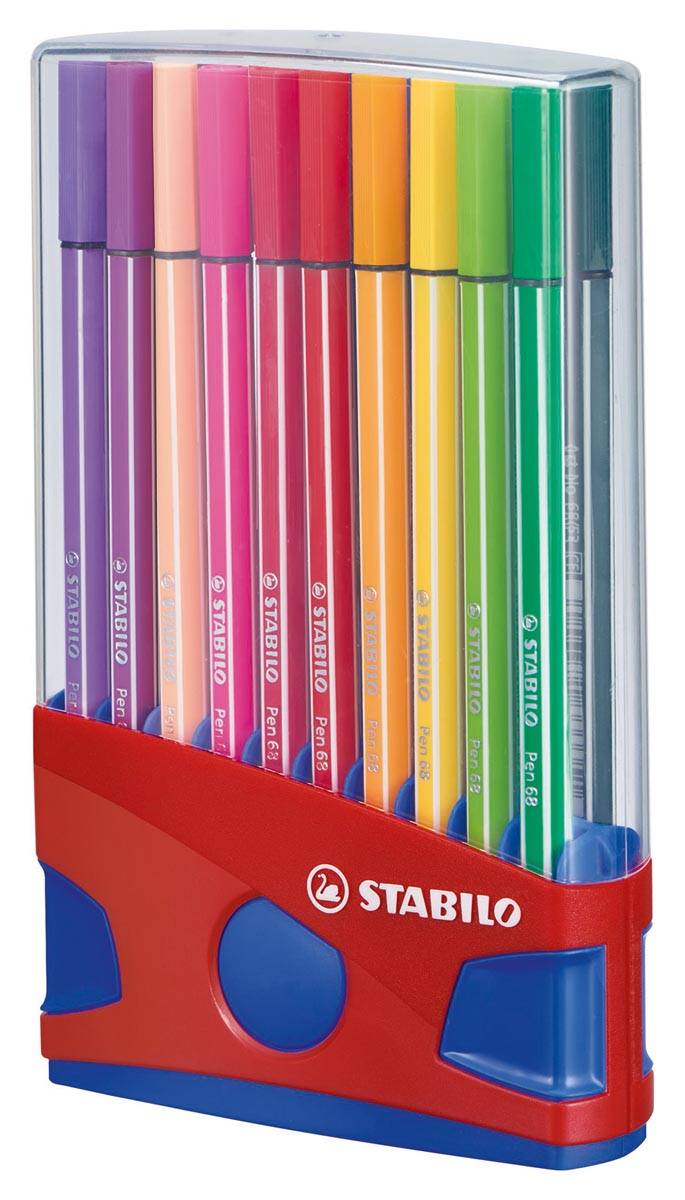 Fasermaler Pen 68 ColorParade Kunststoffbox mit 20 Stiften-1