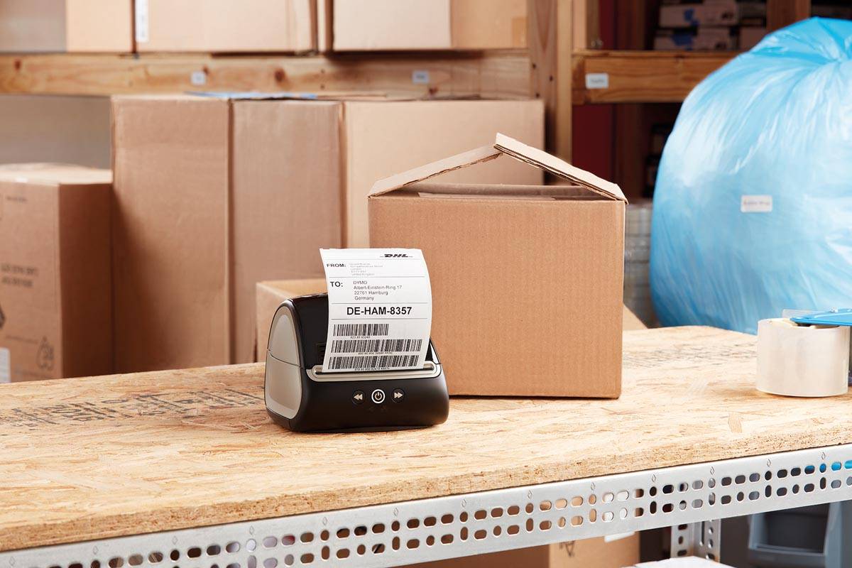DYMO LabelWriter Extra Large - Permanenter Klebstoff - Schwarz auf Weiß - 102 x 210 mm 140 Etikett(en) (1 Rolle(n)-2