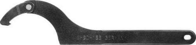Gelenkhakenschlüssel 155-230mm m.Nase Montageausf. i.Brünierton angelassen-0