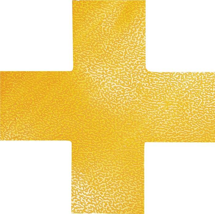 DURABLE Stellplatzmarkierung, Kreuz, selbstklebend, gelb-0