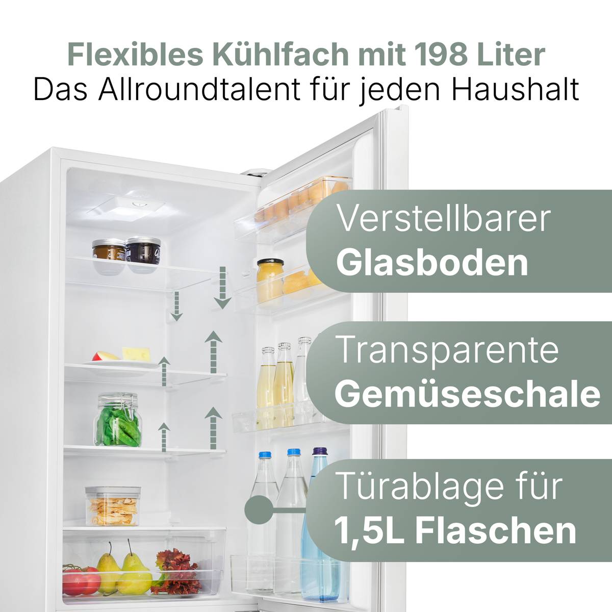 Bomann Kühl-/Gefrierkombination KG 184.1 weiß, 269 L-2