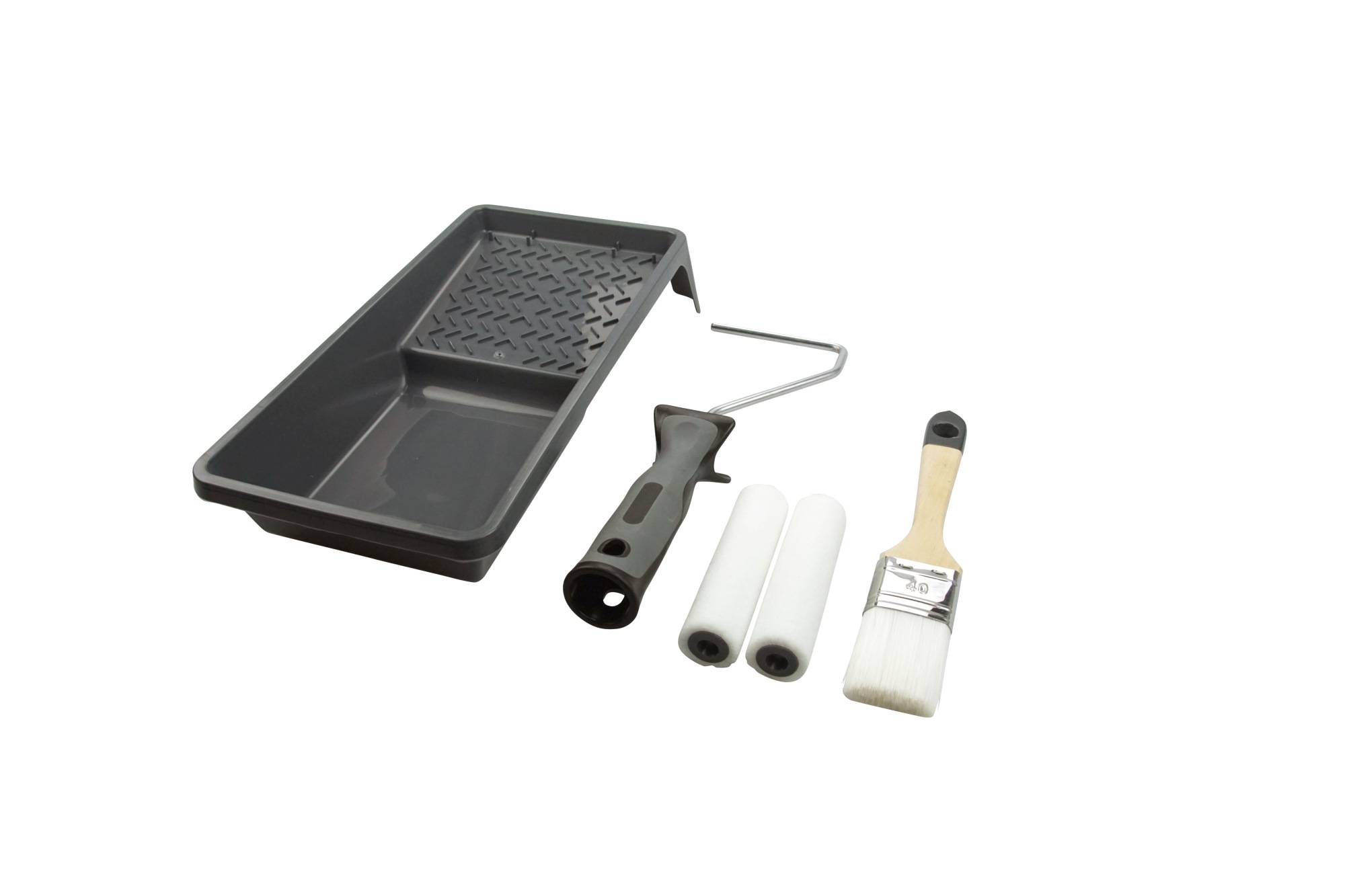 Wow!Tools Lackier-Set PLUS+ 5-teilig mit Farbwanne, Lackroller, Ersatzwalzen, Lackpinsel-2