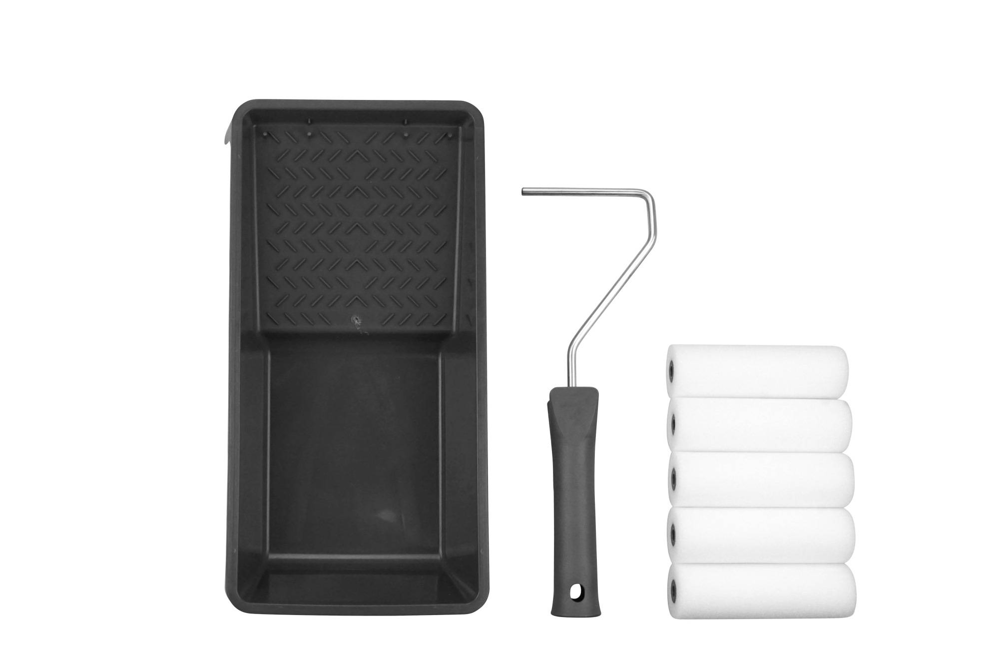 Wow!Tools Lackier-Set BASIC 7-teilig mit Farbwanne, Lackroller und Ersatzwalzen-1
