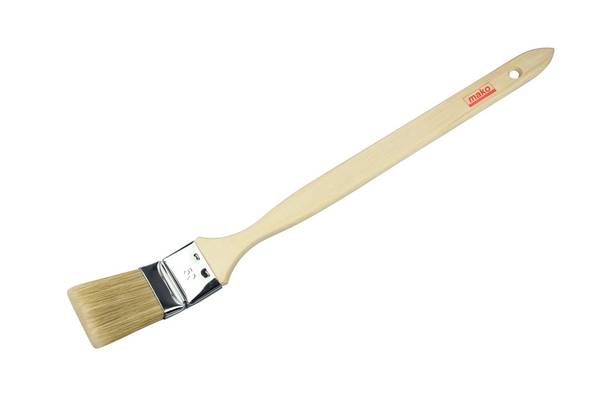 Heizkörperpinsel PREMIUM Naturholzgriff Edelstahlfassung helle all for wall-Borste 60 mm
