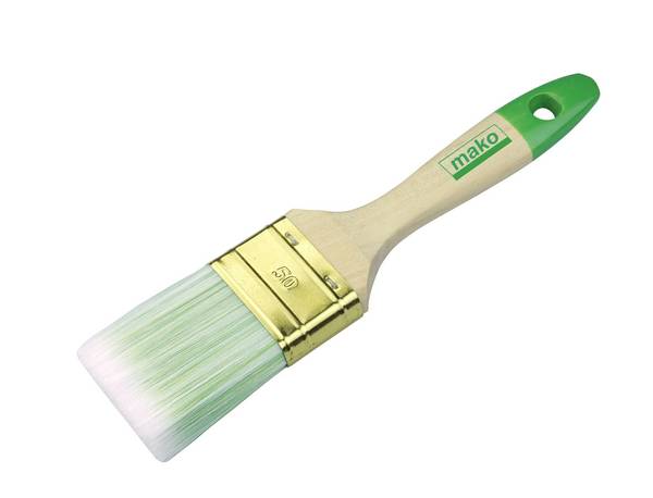 Lasur Flachpinsel PREMIUM für alle Lasuren grün-weiße all for wood-Borste - 80 mm