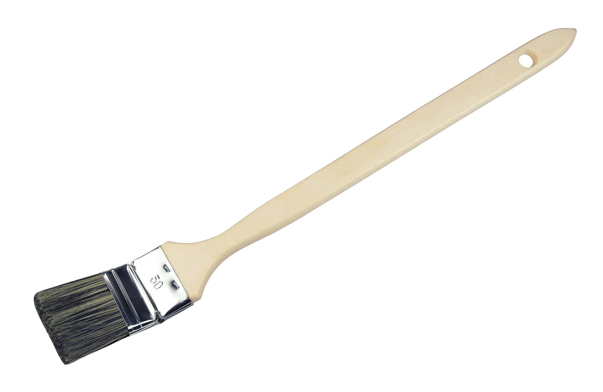 Heizkörperpinsel BASIC dicke synthetische graue Borstenmischung 50 mm-0