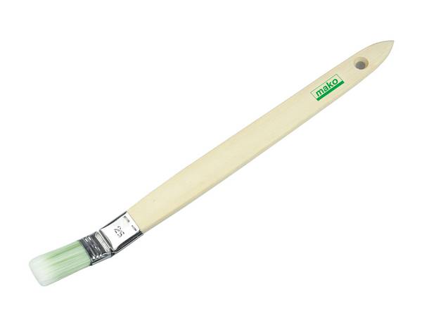 Lasur-Plattpinsel PREMIUM Naturholzgriff grün-weiße all for wood-Borste 25 mm