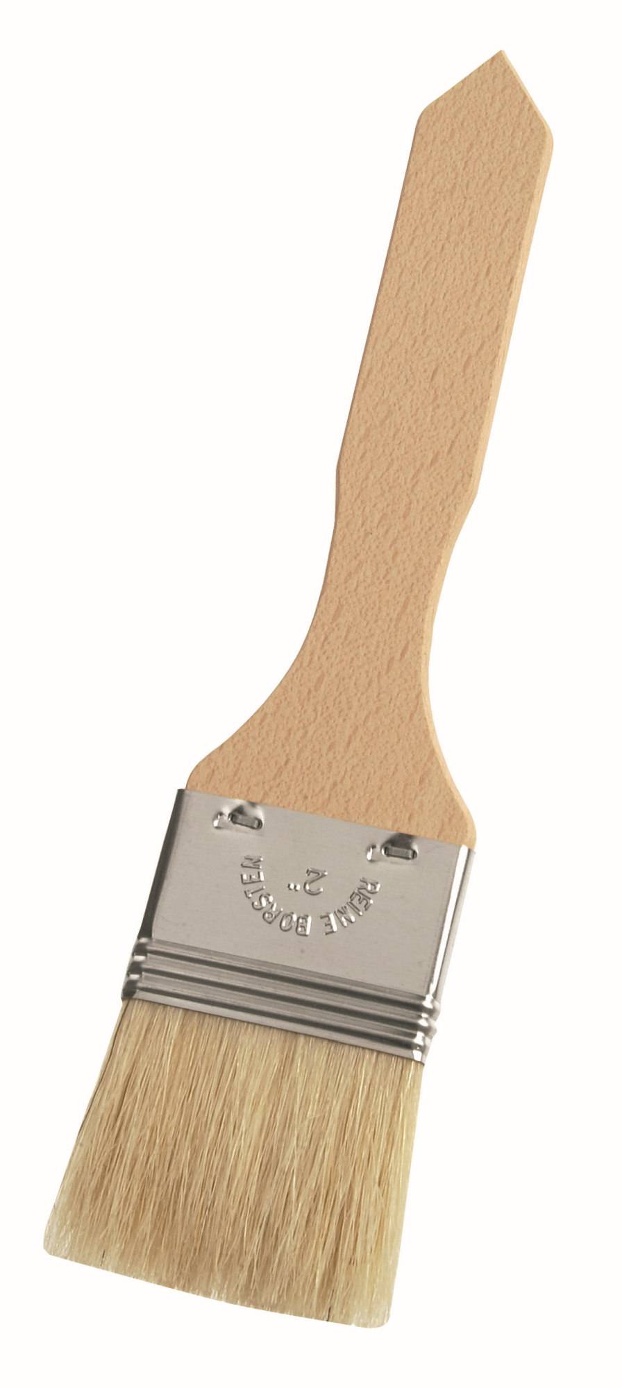 Flachpinsel BASIC Naturholzgriff helle Chinaborste 1. Stärke ca. 60% Tops 25mm x 4,5mm-0