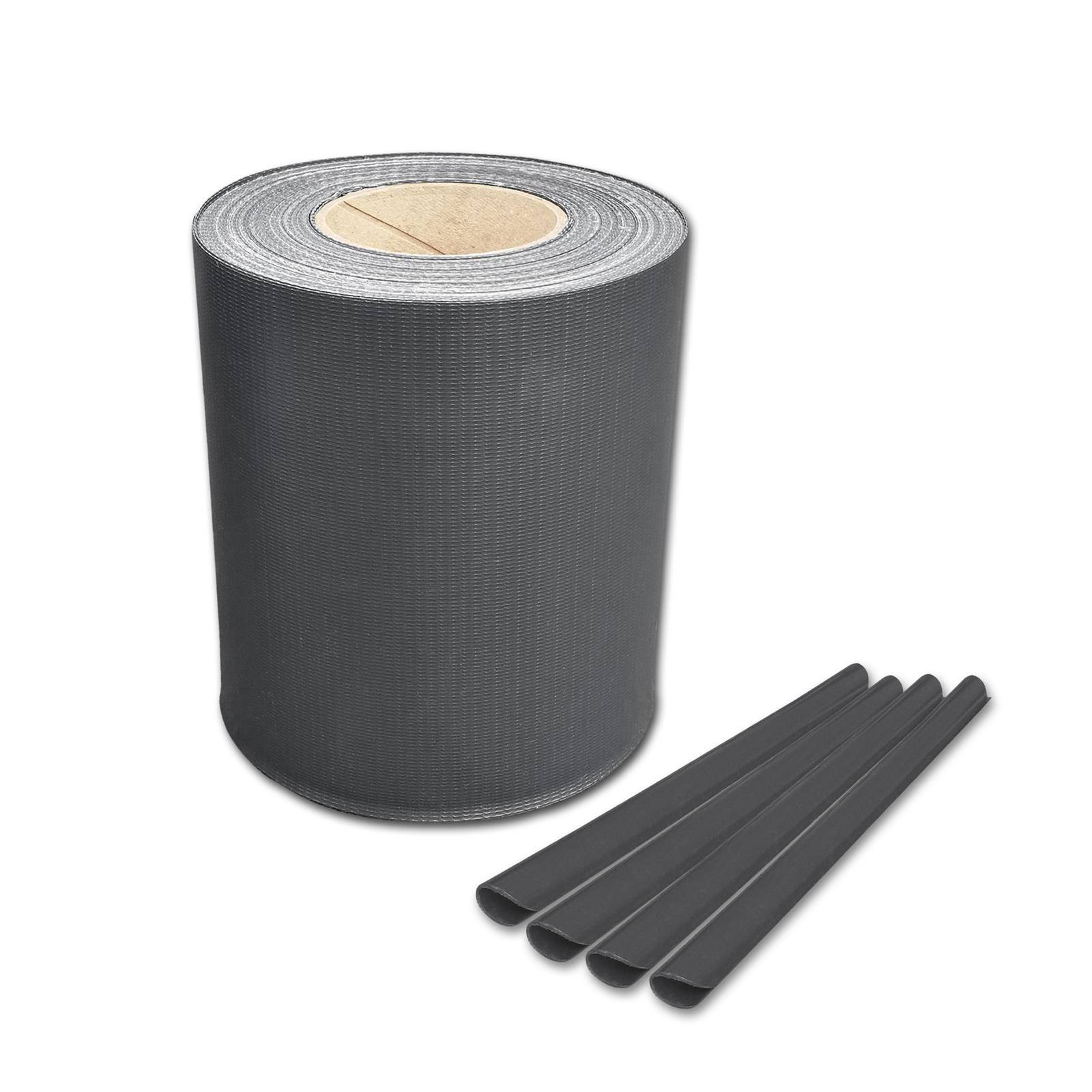 1 Rolle Sichtschutzstreifen 19 cm x 50 m RAL 7016, Anthrazitgrau-0