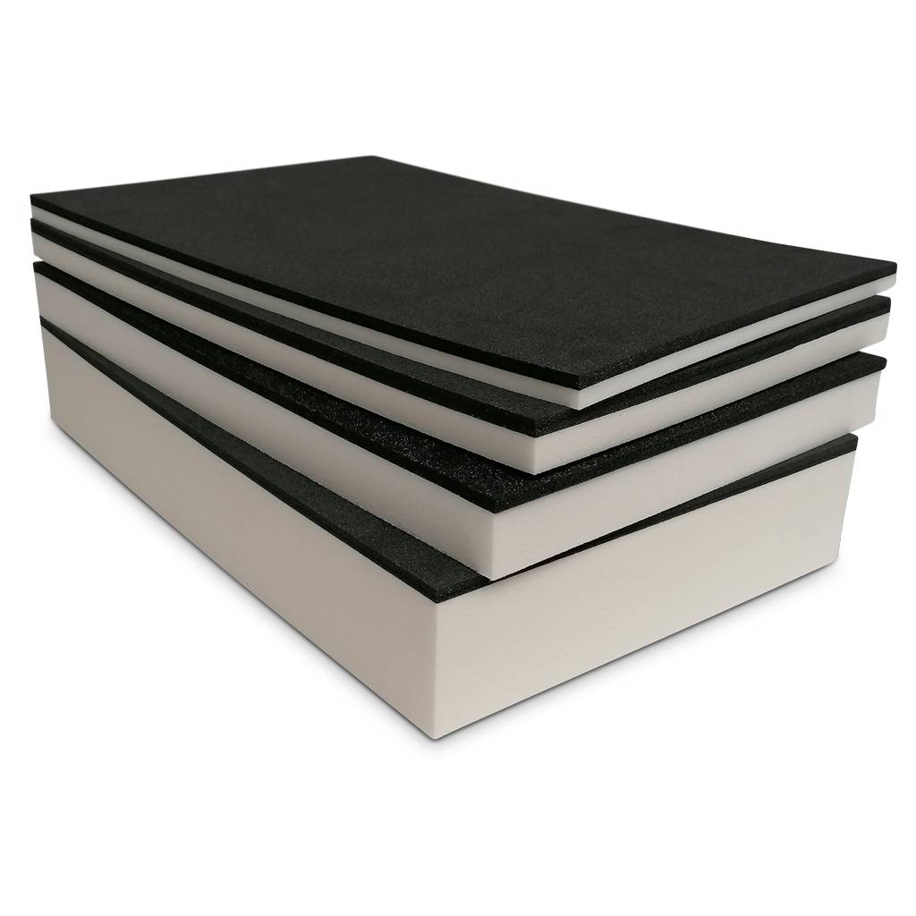 Schaumstoffeinlage 590 x 390 x 30 mm | schwarz/ weiß-0