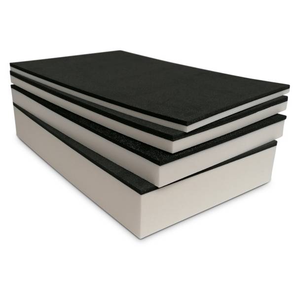 Schaumstoffeinlage 590 x 390 x 30 mm | schwarz/ weiß