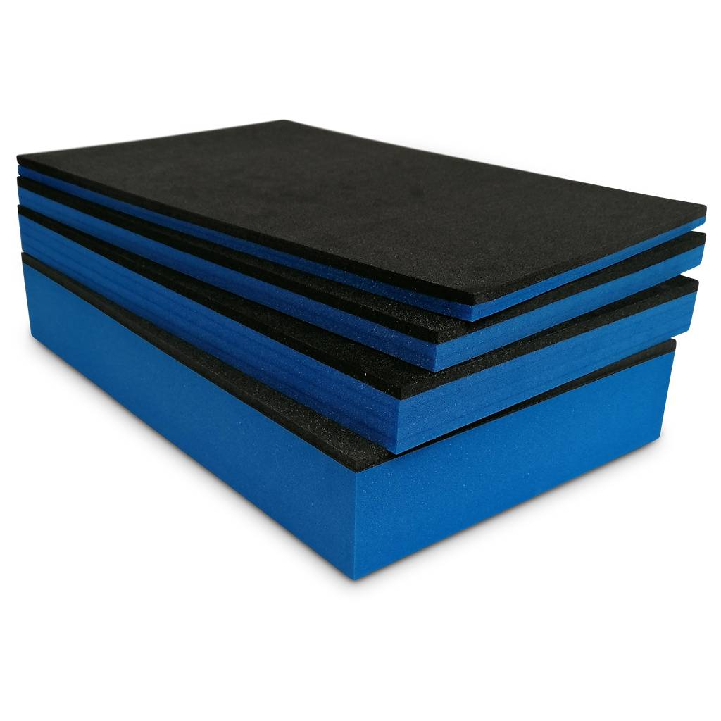 Schaumstoffeinlage 590 x 390 x 30 mm | schwarz/ blau-0