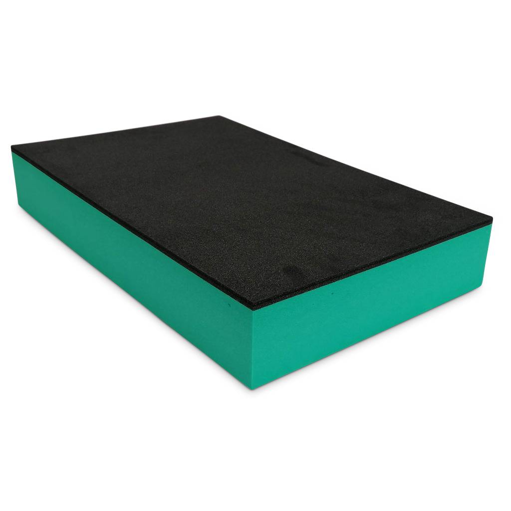 Schaumstoffeinlage 590 x 390 x 100 mm | schwarz/ grün-1