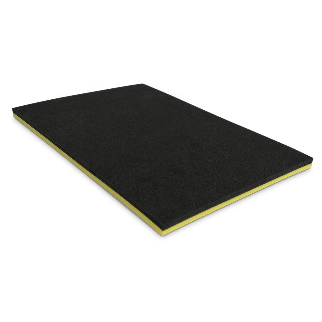 Schaumstoffeinlage 590 x 390 x 20 mm | schwarz/ gelb-1