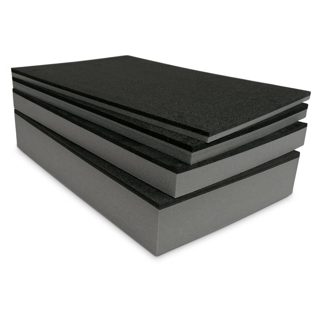 Schaumstoffeinlage 590 x 390 x 30 mm | schwarz/ grau-0