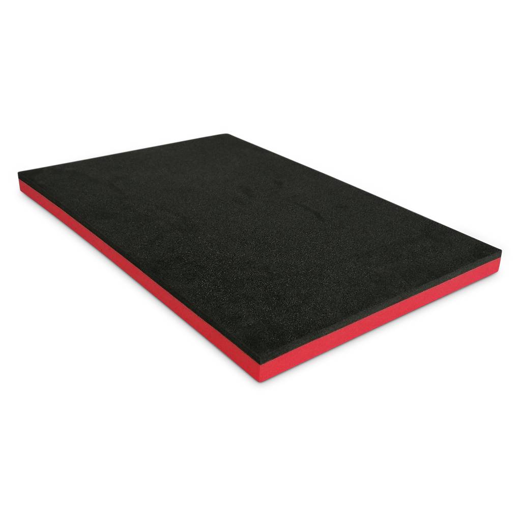 Schaumstoffeinlage 590 x 390 x 30 mm | schwarz/ rot-1
